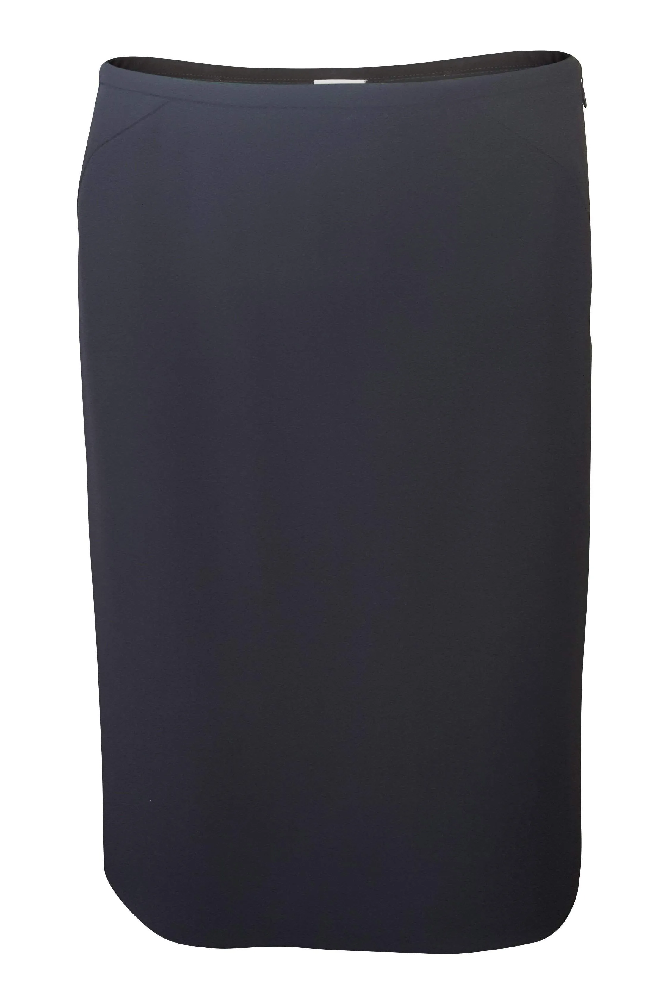 ARMANI Asymmetric Stitching Black Pencil Skirt (40)