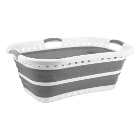 Collapsible Laundry Basket Space Saver Curved Side 37L