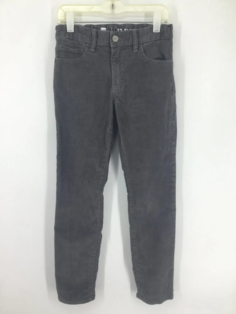 Gap Denim Child Size 12 Gray Solid Pants - boys