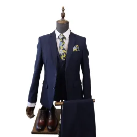 Men's Tailored Navy 3PC Suit