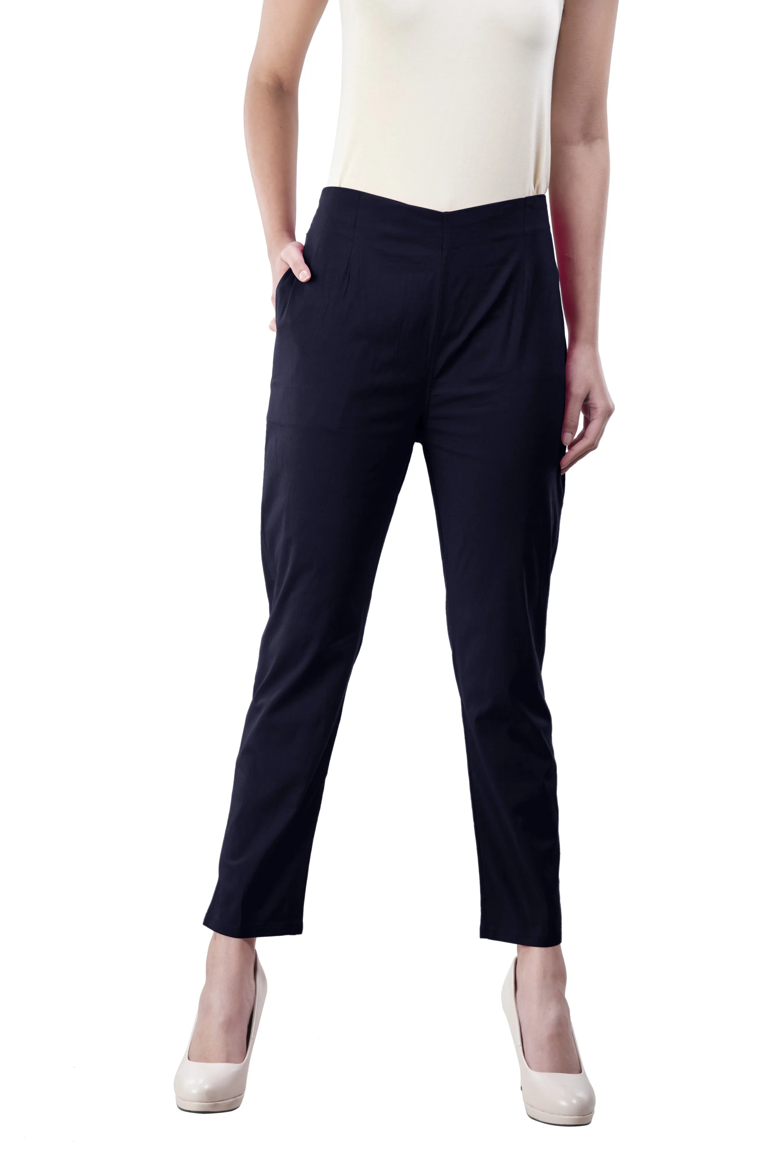 Pencil Pants : Plus Size (Dark Navy)