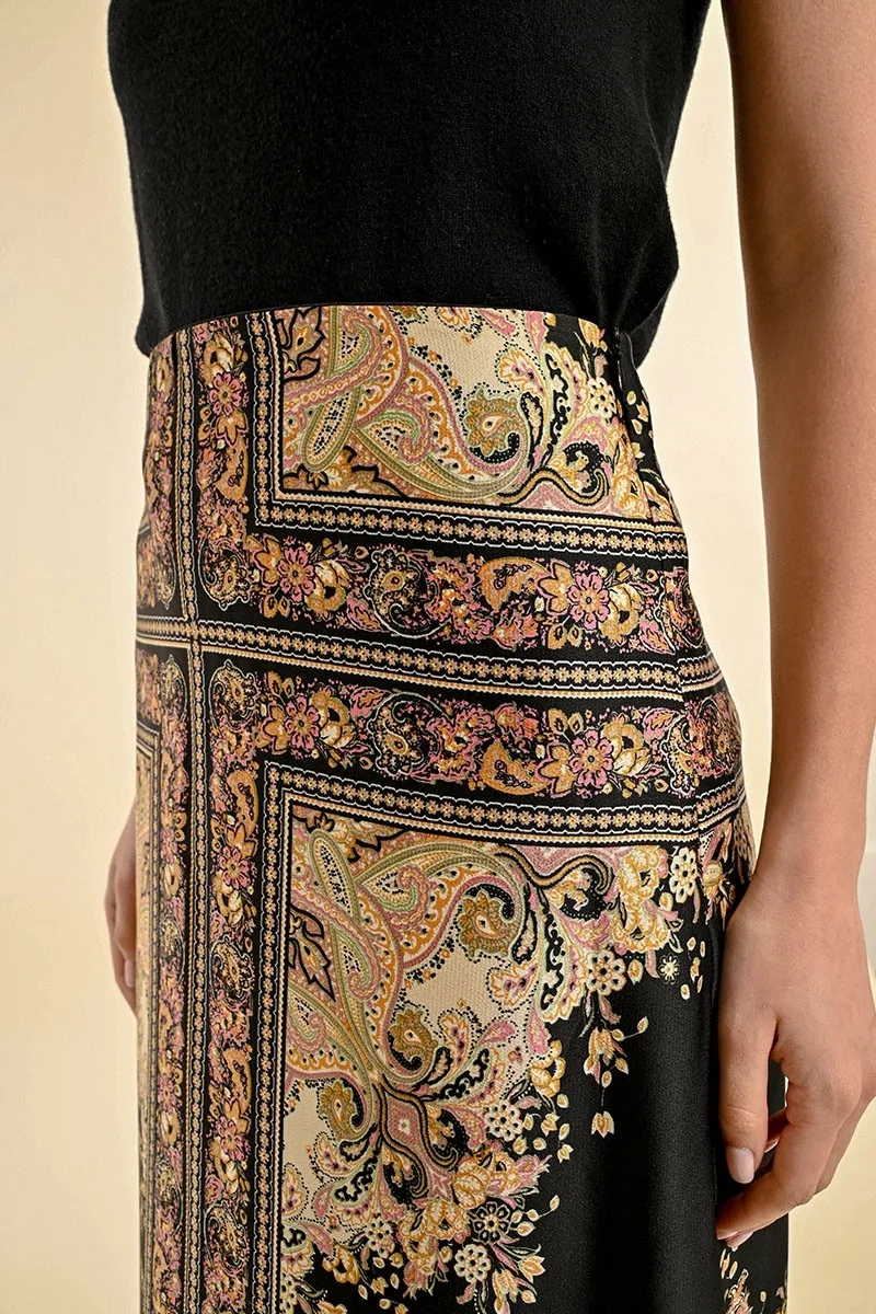 PRINTED Gypsy MIDI SKIRT