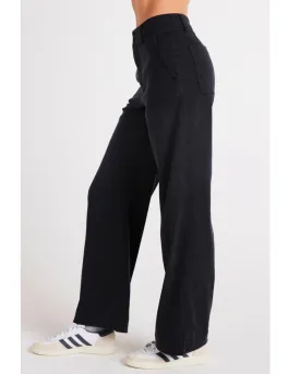 Sydney Wide Leg Pant Vintage Black