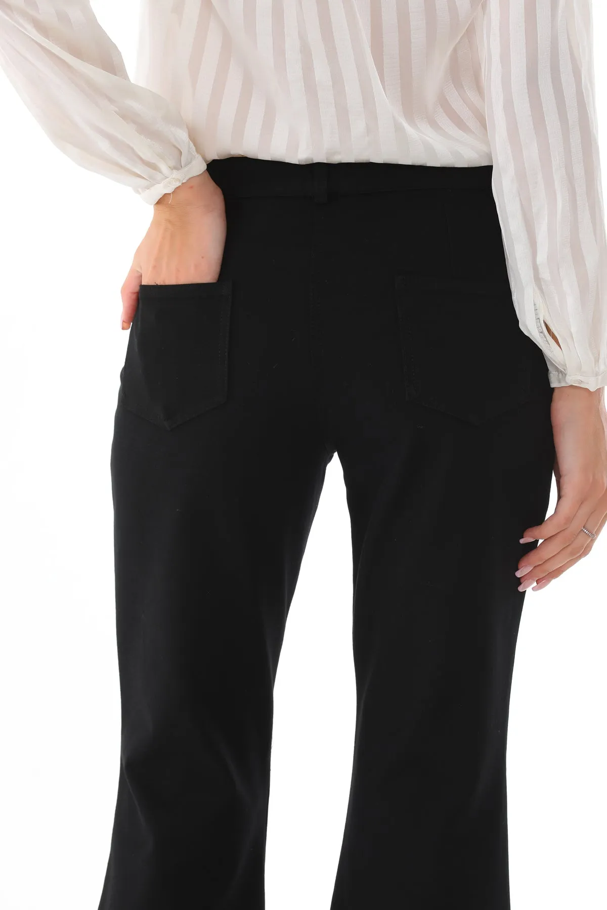 SZ Canvas Wide Leg Pants Black