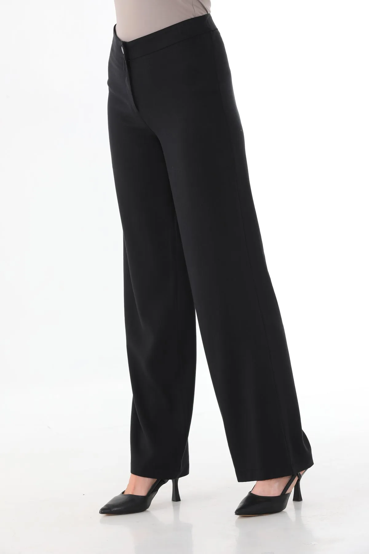 SZ Tencel Wide Leg Pants Black