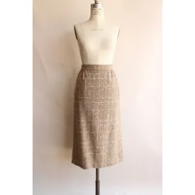 Vintage 1970s Tweed Skirt With Pockets