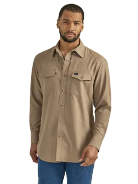 Wrangler Men's Performance Neutral Tan Shirt